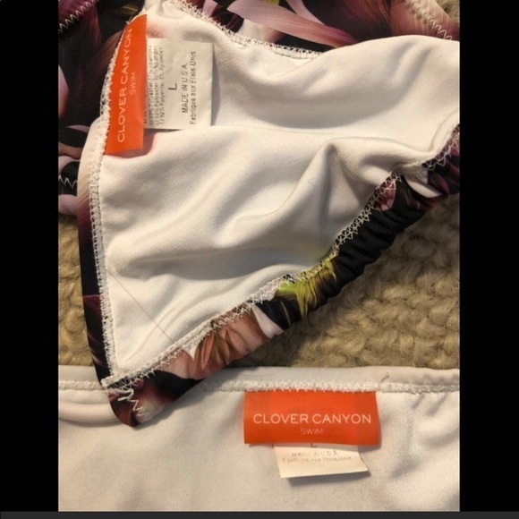 CLOVER CANYON BIKINI CHROME DIVIDE 2PC SZ large - Picture 5 of 7